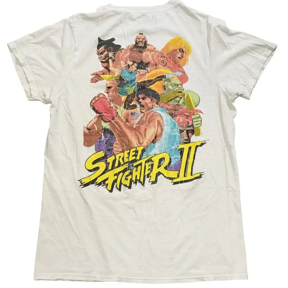 CapCom StreetFighter II 1991 Graphic Modern T-Shirt Cotton|S